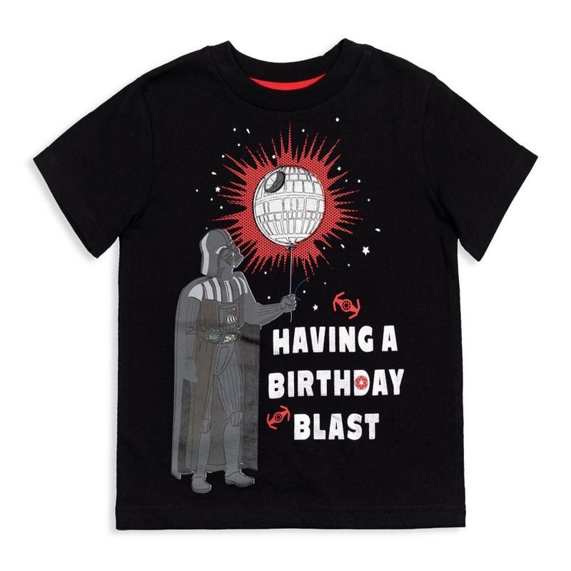Star Wars Darth Vader Birthday Graphic T-Shirt Black , 1 of 8