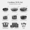 Granitestone Ceraluxe 20 Piece Nonstick Ceramic Cookware & Bakeware Set - 2 of 4