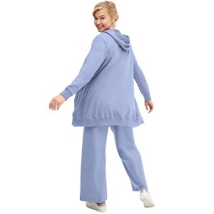 ellos Wide Leg French Terry Sweatpant - 1 of 4