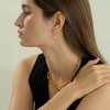 Bearfruit Jewelry Sterling Silver 18k Gold Plated Camille Teardrop Earrings - 2 of 4