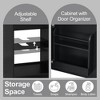 Mshliw 20 Inch Bathroom Vanity with Sink, Freestanding Cabinet with Soft Close Door and Adjustable Interior Shelf, Compact Design - 2 of 4