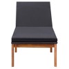 vidaXL Sun Loungers 2 pcs with Table Poly Rattan and Solid Acacia Wood - 3 of 4