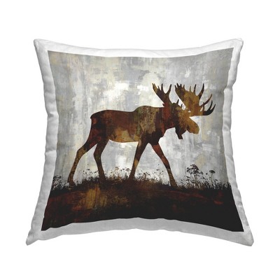 Stupell Industries Moose Stepping Forest Silhouette Rustic Design