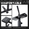 Whisen Men’s Adjustable Leg Extension Machine & Calf Raise Machine with Ergonomic Design, Padded Seat, Non-Slip Foot Brace Bar - Black - 4 of 4