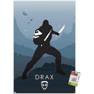 Trends International Marvel Heroic Silhouette - Drax Unframed Wall Poster Prints - 1 of 4