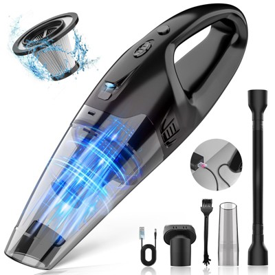 MAMNV Cordless Handheld Vacuum Cleaner for Home and Car, Rechargeable Wet & Dry Handheld Vacuum Cleaner, Lightweight,Black