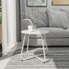 GRANDPATIO Designs Steel Patio Side Table, Weather Resistant Outdoor Round End Table - 4 of 4