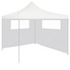 VidaXL Gazebo Sidewalls with Windows 2 pcs White - 3 of 4
