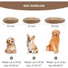 30 inch Round Calming Pet Bed for Large Dogs & Cat Under 42lbs Khaki - 3 of 3
