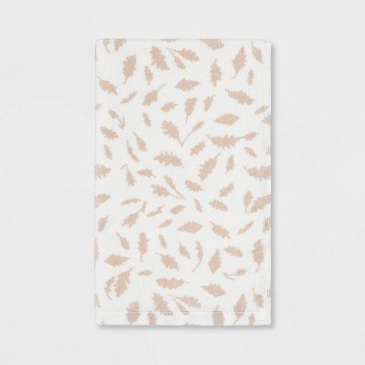 Allover Leaves Hand Towel Off White - Threshold™