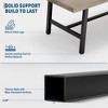 Industrial Dining Table for 6-8 People, 70.87 in Long Wooden Kitchen Table with Sturdy Metal Frame & Rustic Brown Finish - 3 of 4
