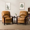 Set of 2 Alexandra Genuine Leather Manual Recliner| ART OF LIVING DESIGNS - 2 of 4