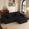 106.3" L-Shaped Sectional Sofas, Modern Full-Sponge Sectional Couch with Foot Pedal, High Rebound, Vacuum Packed for Living Room or Apartment - 2 of 4