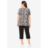 Woman Within Women's Plus Size 2-Piece Tunic And Capri Set - 3 of 4