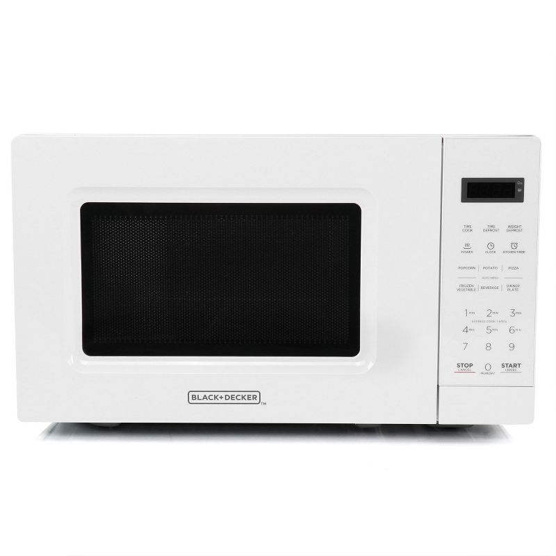 Black and Decker 0.7 Cu Ft LED Digital Microwave Oven with Child Safety Lock, 3 of 8