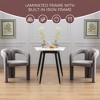 KTMBDW Modern Accent Chair Set of 2, Upholstered Barrel Chairs, Comfy Side Arm Chairs with 3 Legs for Living Room, Bedroom, Reading - 2 of 4