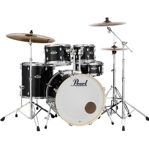 Pearl Export New Fusion 5-Piece Drum Set With Hardware Jet Black - 1 of 4