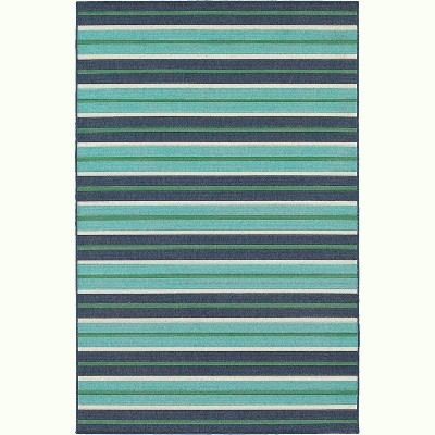 Oriental Weavers Meridian 6'7" x 9'6" Machine Woven Rug in Blue