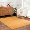 Hauteloom Heavenly Solid Mustard Plush Rug - 2 of 4