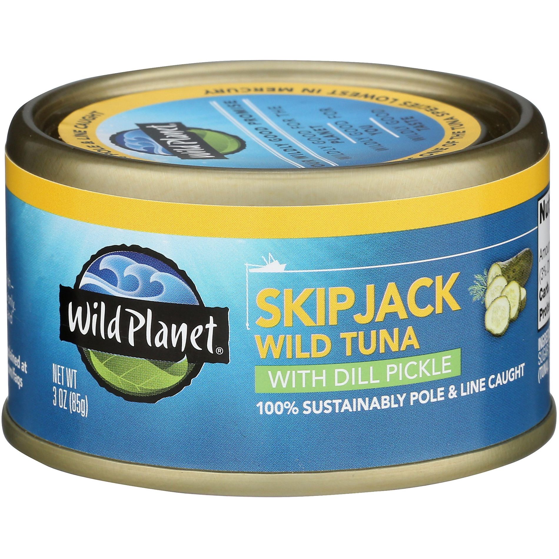 Wild Planet - Tuna SkipJack with Dill Pickle - CS of 12-3 OZ