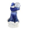 Roman 7.5 Inch Woodland Santa In Navy/Silver Christmas Santa Figurines - 2 of 3