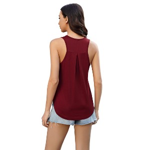 Ladies Sports Tank Top 92% Polyester 8% Spandex - Lightweight, Stretchy, Loose Fit, Racerback, Scoop Neck - 1 of 4
