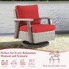 YARDSIGHT  Outdoor Swivel Patio Chairs with 360° Rotation, All-Weather PE Wicker Armchairs with Cushions for Garden, Deck, Porch, and Backyard - 3 of 4