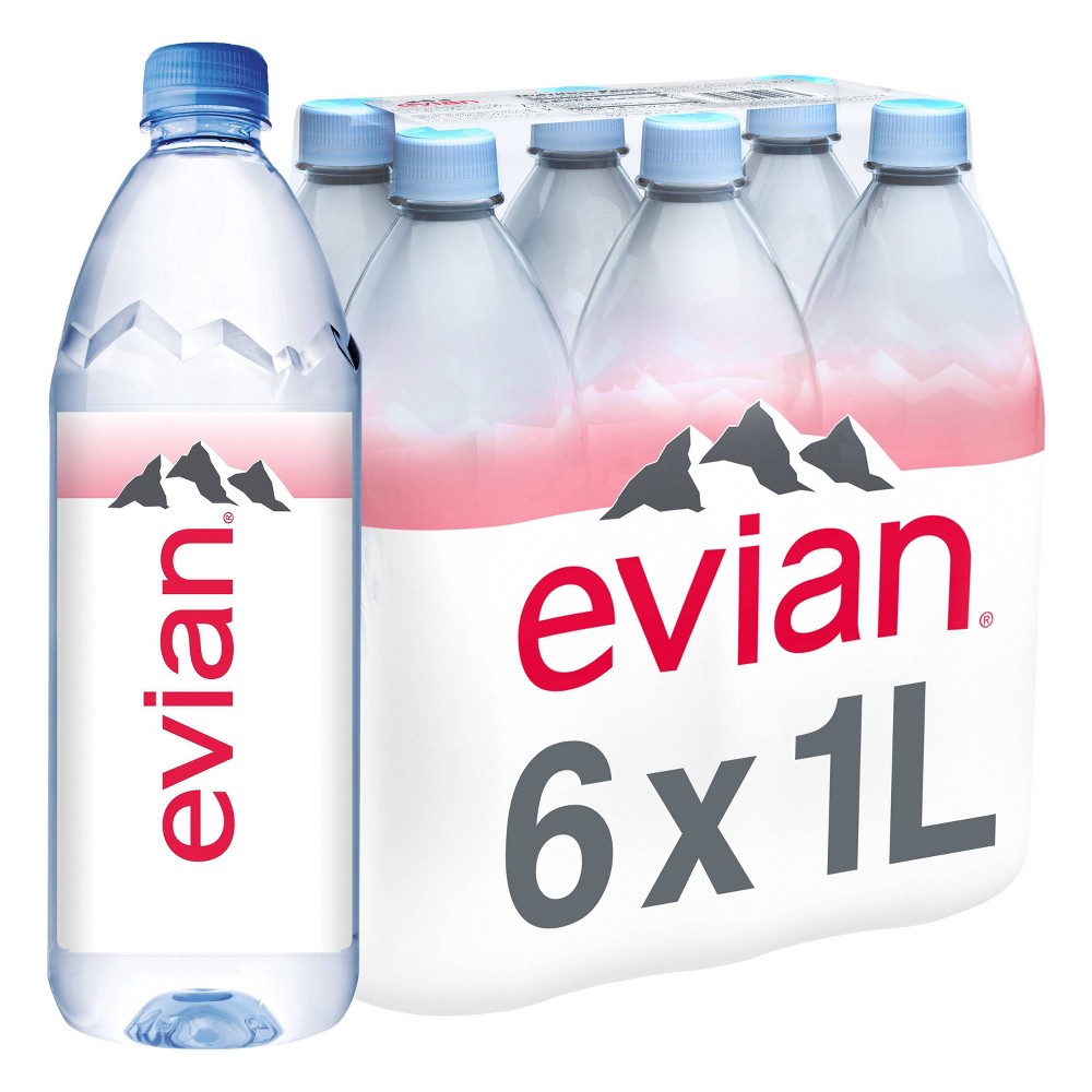 UPC 079298600070 product image for Evian Natural Spring Water - 6pk/33.8 fl oz Bottles | upcitemdb.com