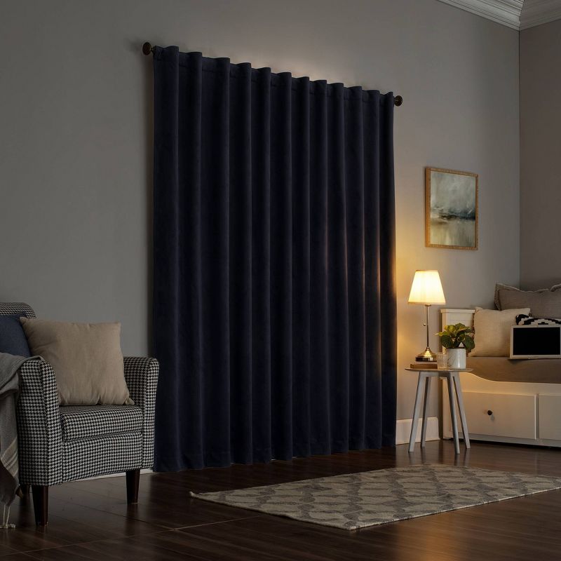 Amherst Velvet Noise Reducing Thermal Back Tab Extreme Blackout Curtain Panel - Sun Zero, 3 of 13