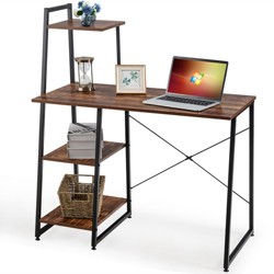 Costway 2 Tier Computer Desk Pc Laptop Table Study Writing Home Office ...