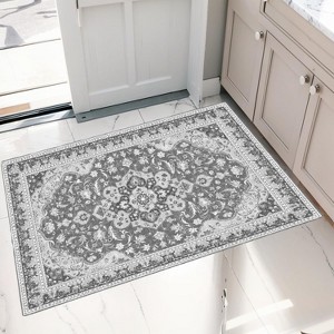 Washable Area Rug for Living Room, Bedroom, Dining, Vintage, Non-Slip, Stain-Resistant - 1 of 4