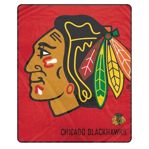 NHL Chicago Blackhawks 50"x60" Center Ice Ultra Soft Blanket - 1 of 2