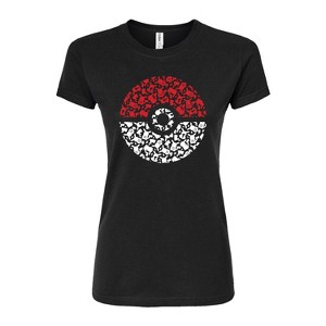 Women's - Pokémon - Pokeball Pikachu Fitted Graphic T-Shirt - 1 of 3
