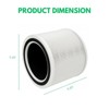 Nispira Core 200S 3-in-1 HEPA Activated Carbon Filter Replacement For LEVOIT Air Purifier Core 200S-RF, 1 Pack - 2 of 4