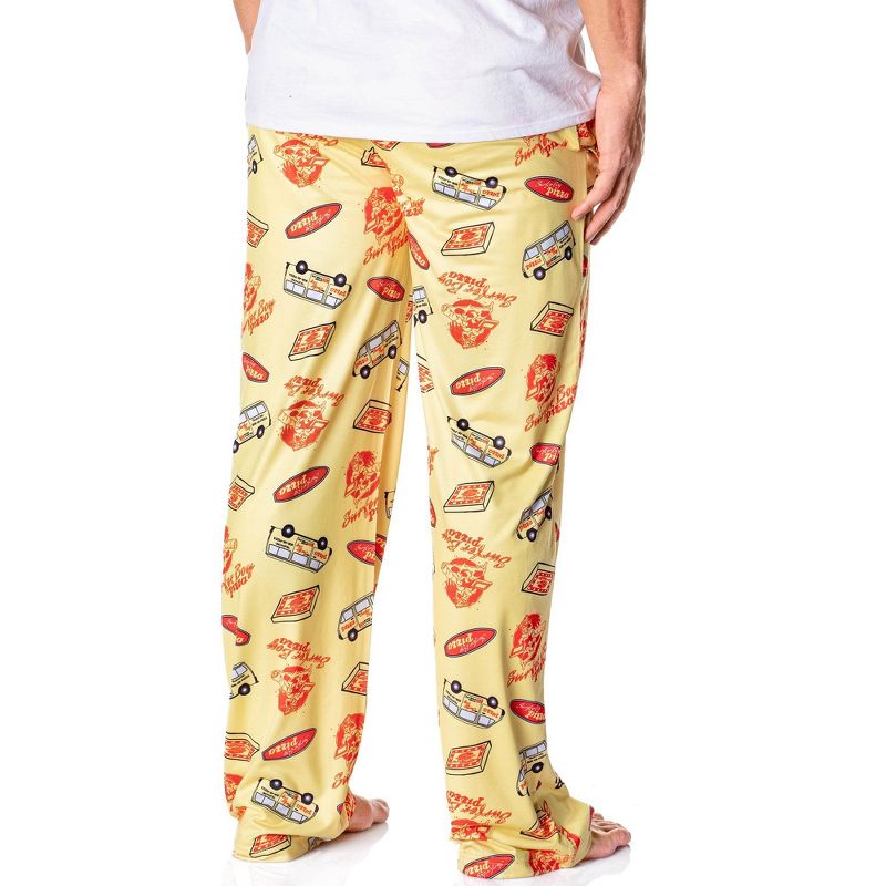 Stranger Things Men's Surfer Boy Pizza Lounge Bottoms Pajama Pants, 2 of 5