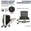 ZACHVO ABS+PC Hardside Luggage Set with Laptop Pocket and TSA Lock, 3 Piece - 2 of 4