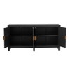 U-Style Ash Veneer Cabinet with Distinct Radiating Line Pattern Doors, Ideal for Living Rooms, Corridors, and Study Rooms - 3 of 4