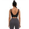 INSPIRE CHIC Women's Full Coverage Deep V-Back Workout Fixed Cup Comfort Sports Bras - 2 of 4
