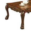 54" Coffee Table with Claw Legs, Scalloped Top, Intricate Floral Motifs, Easy Assembly for Living Room - 3 of 4