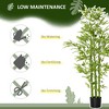HOMCOM 5FT Artificial Bamboo Tree, Faux Decorative Plant in Nursery Pot for Indoor or Outdoor D¨¦cor - 4 of 4