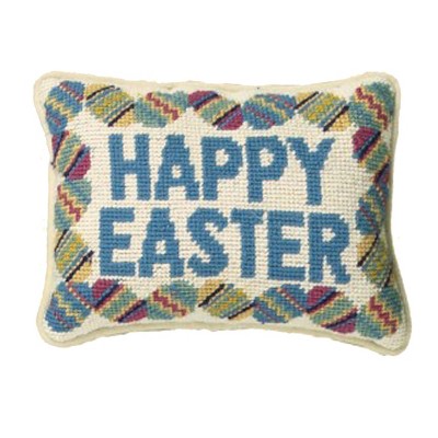 C&F Home 6.5" x 9" Happy Easter Needlepoint Petite Pillow