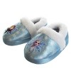 Disney Frozen Girl Slippers - Elsa and Anna Plush Lightweight Warm Comfort Soft Aline House Shoes - Blue White  (Toddler-Little Kid) - image 2 of 4