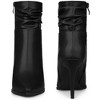 Perphy Women's Slouching Style Pointed Toe Stiletto Heel Ankle Boots - 2 of 4