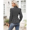 KOJOOIN Women's Knit Ribbed Maternity Ruched Tunic Pullover Sweater - 4 of 4