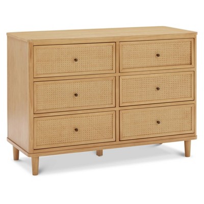 Honey Cane 6-Drawer Dresser with Soft Close Ball Bearing Glides