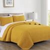 FIONECA Oversized 3 Piece Quilted Bedspread Set Includes Bedspread Matching Shams For Versatile Bedroom Styling - 2 of 4
