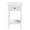 Baxton Studio Yelena Classic and Traditional White Finished Wood 1-Drawer End Table - 4 of 4