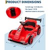 Kids Go Kart, Ride On Drift Kart with Dual Motors, 6V Battery Powered Electric Drift Car, LED Headlights, Outdoor Ride On Racing Toy for Kids - 3 of 4