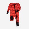 Leveret Kids Footed Bamboo Christmas Pajamas - 2 of 4