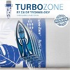 Bartnelli Cotton 54"x15" Ironing Board Cover, Scorch-Resistant, Park & Turbo Zone, Floral Blue - 3 of 4